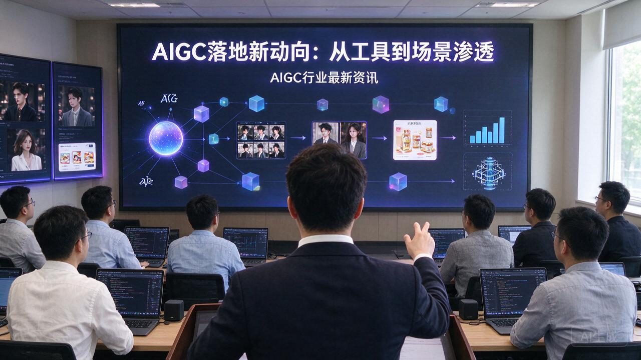 AIGC落地新动向:从工具到场景渗透 主题配图