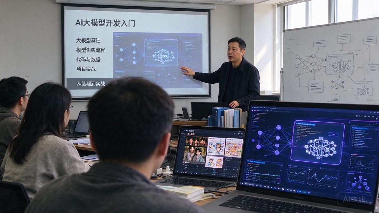 非科班学习者的AI大模型开发入门 主题配图